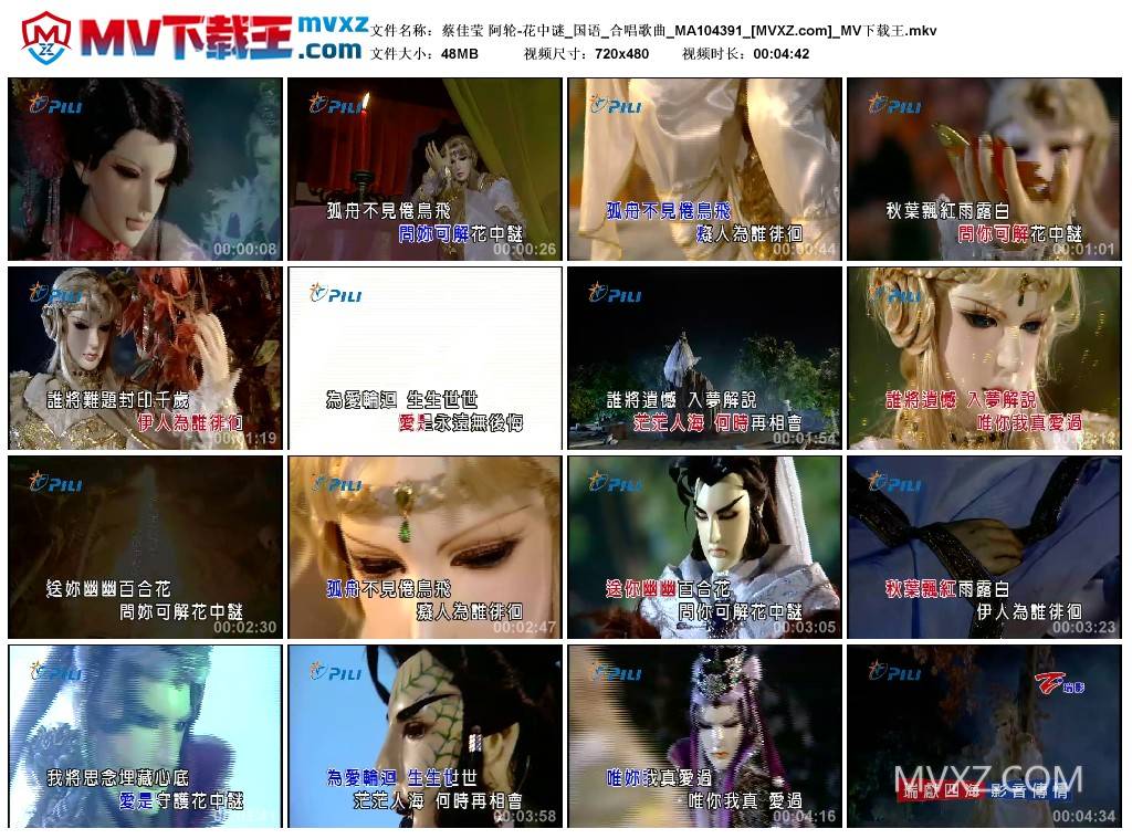 蔡佳莹 阿轮-花中谜_国语_合唱歌曲_MA104391